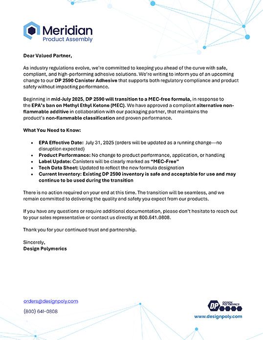 Design Polymerics MEC Notice