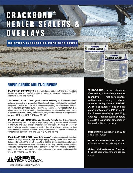 CRACKBOND® Healer/Sealers & Overlays Flyer
