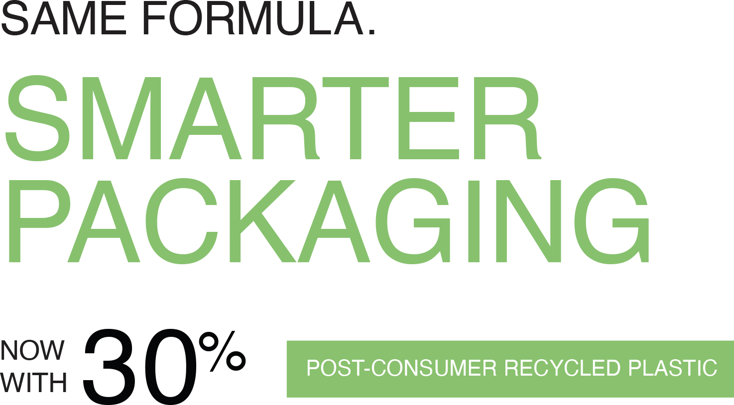 Same Formula, Smarter Packaging