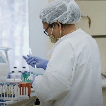 Woman in a lab