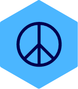 Peace symbol icon