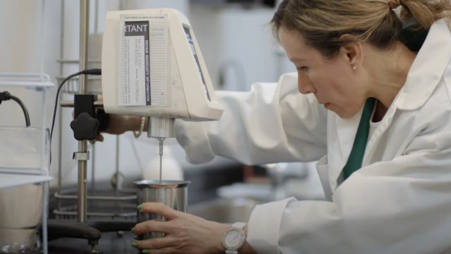 a woman working in the lab