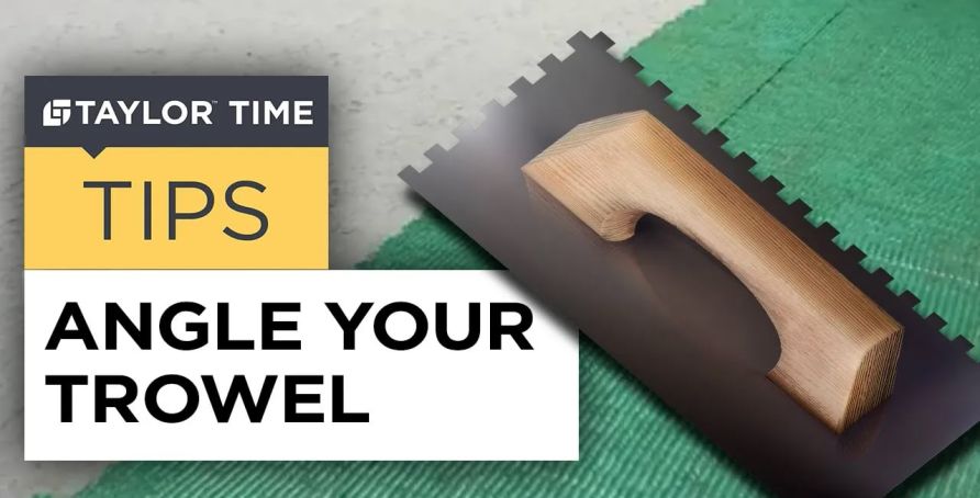 Angle Your Trowel Flooring Adhesives