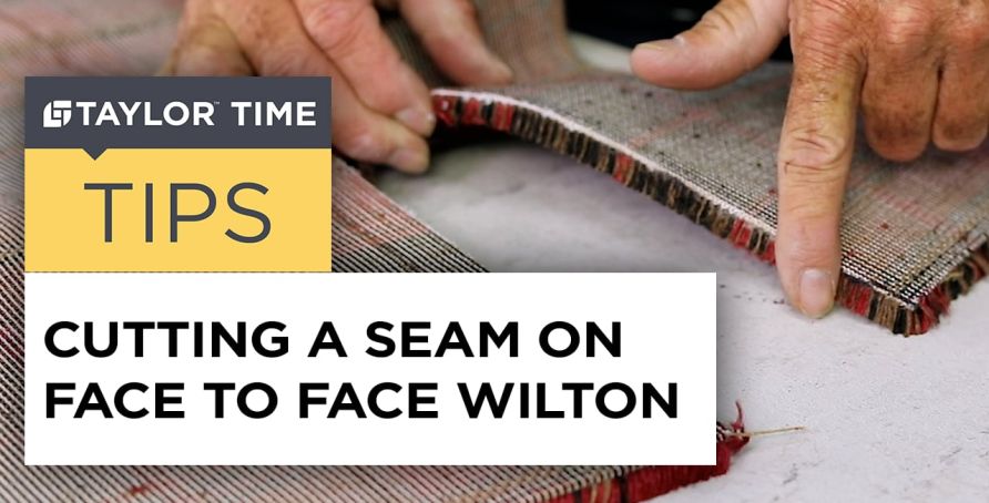 Cutting A Seam On Face To Face Wilton