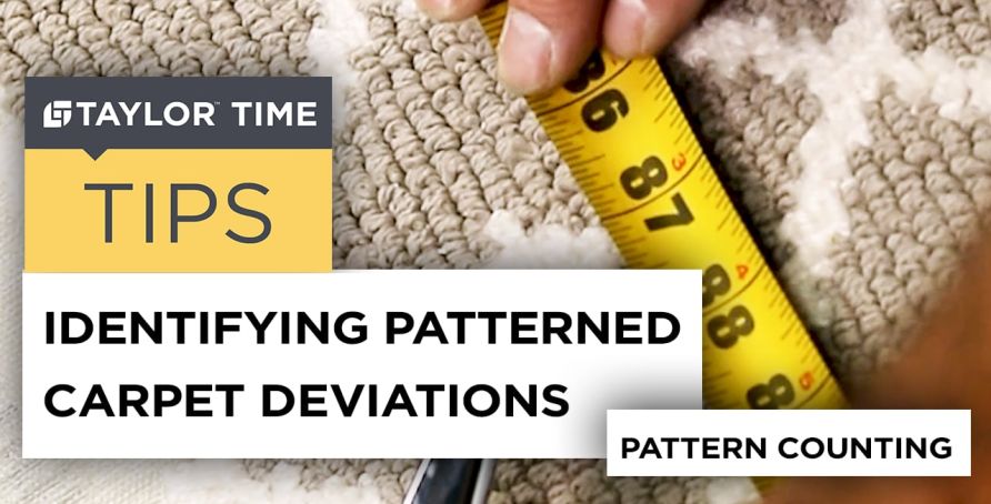 Identifying Patterned Carpet Deviations Pattern Counting