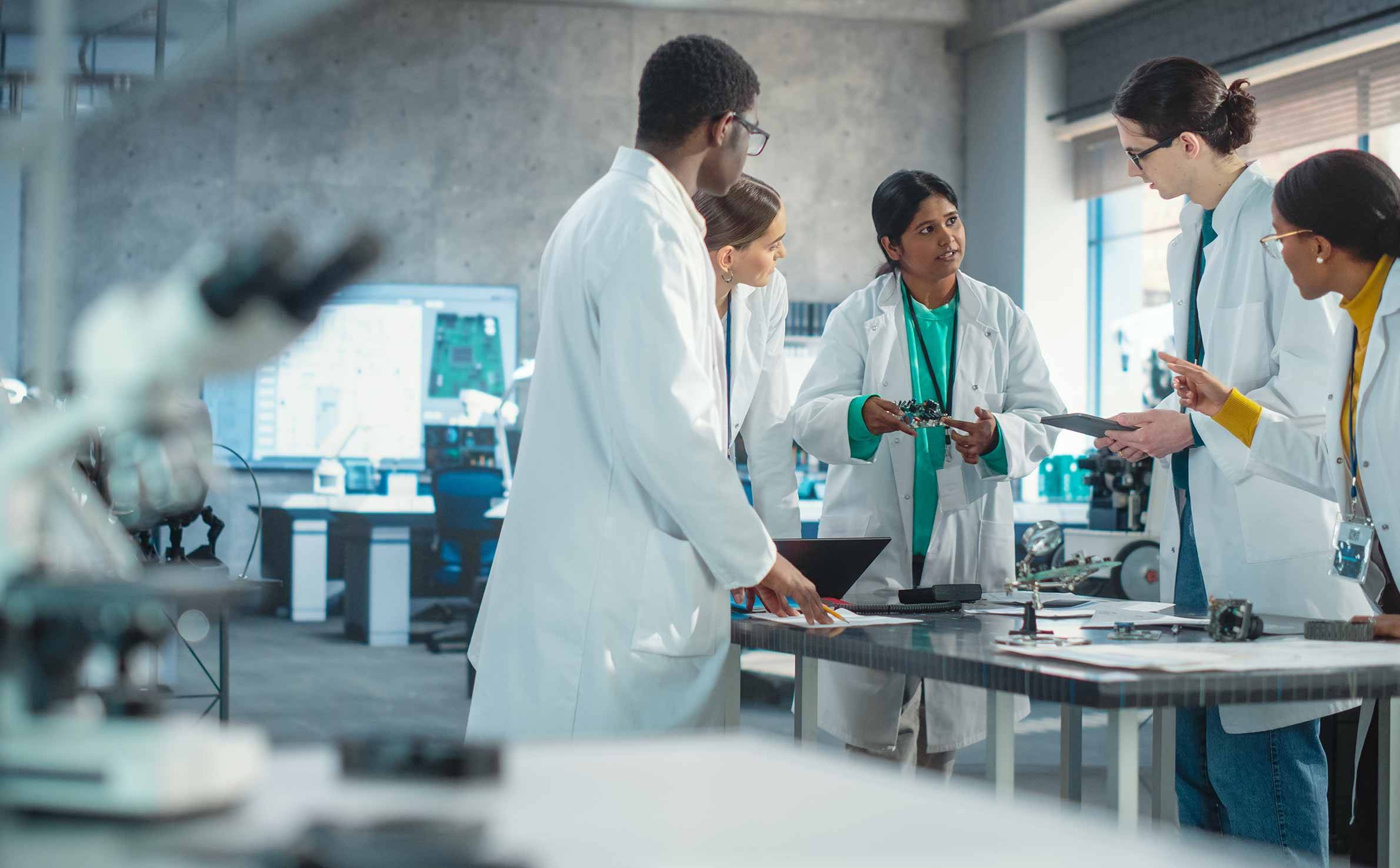 People in a lab
