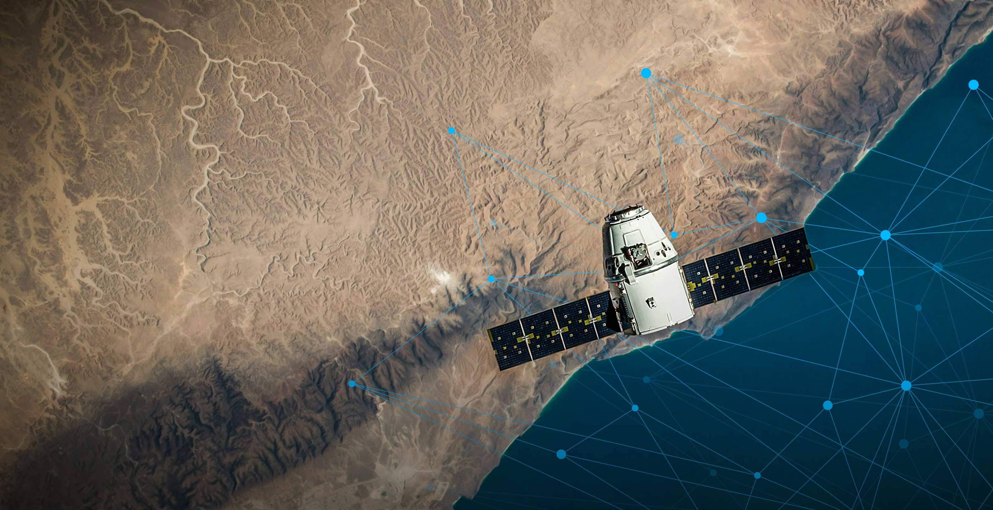 Satellite in the sky