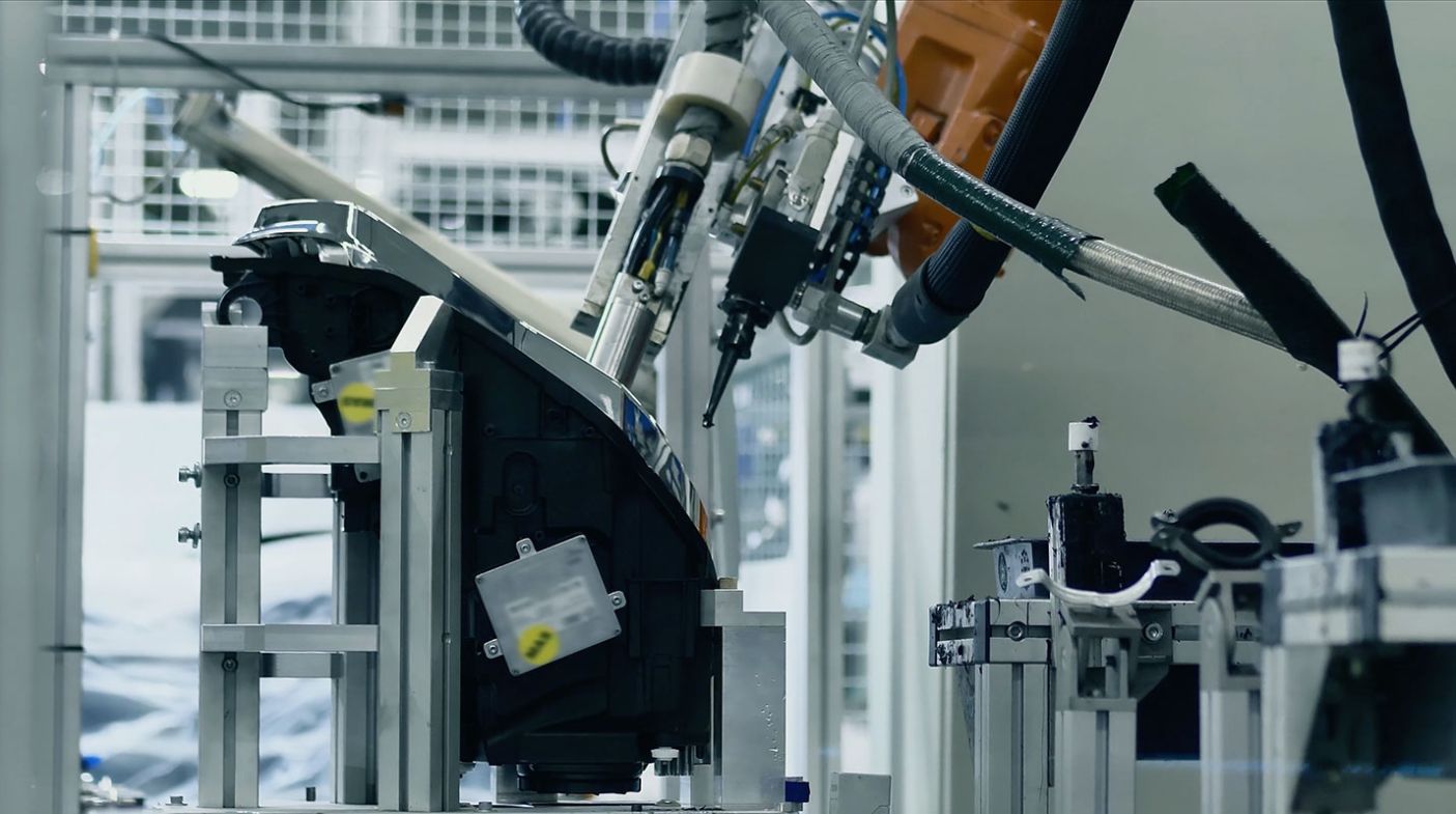 Product assembly line robot